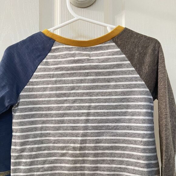 Mud Pie Game Day Football Applique Tee Long Sleeve Boys Size S 12-18 Months NWT - Picture 9 of 10